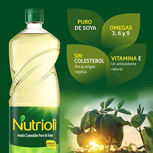Amazon: Aceite Nutrioli Puro De Soya de 850 ml esta en $36.96 con CANCELA Y AHORRA