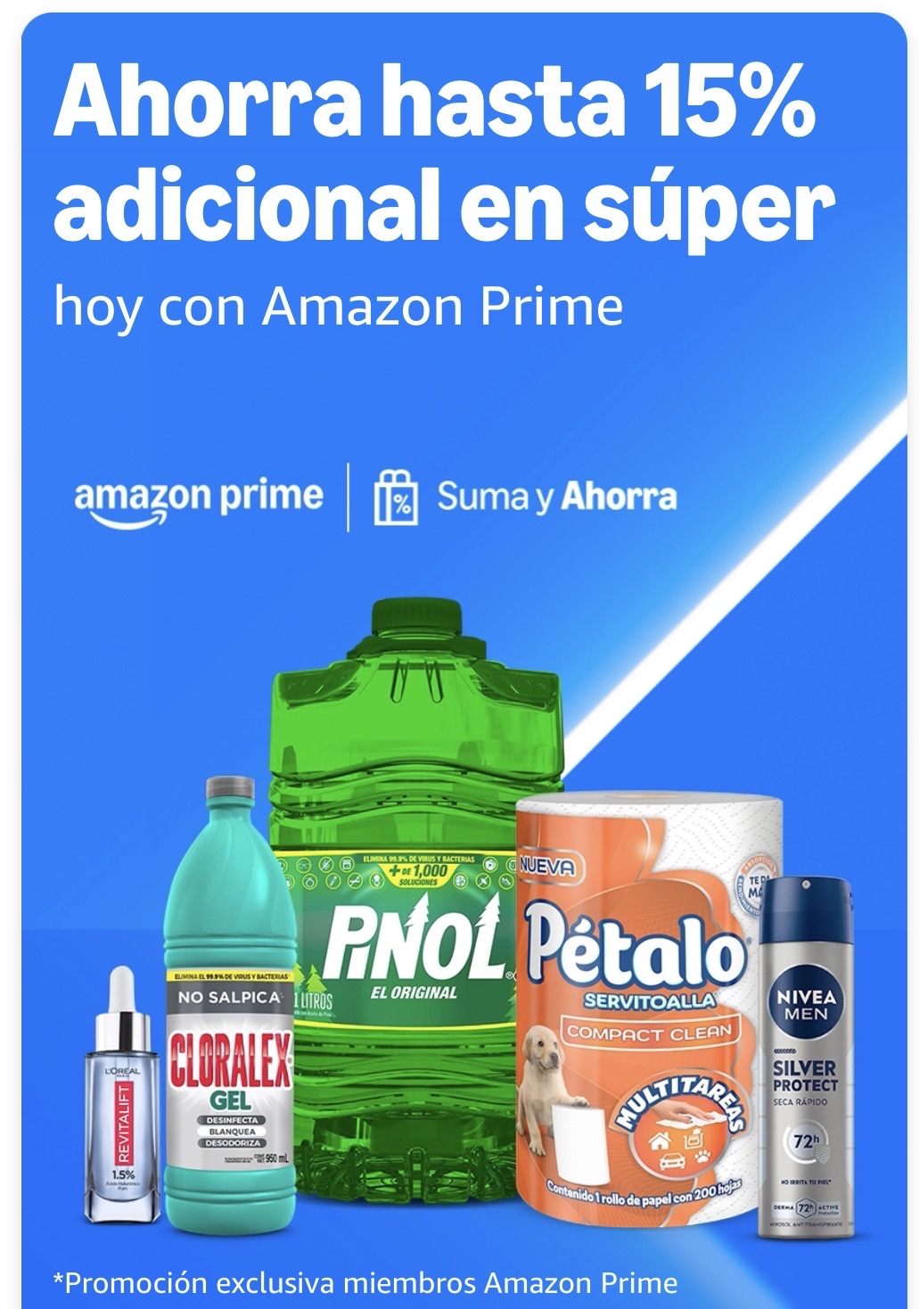 Amazon: Recordatorio Suma y Ahorra Ofrece 10% al Comprar 5 Artículos y 15% al Comprar 10