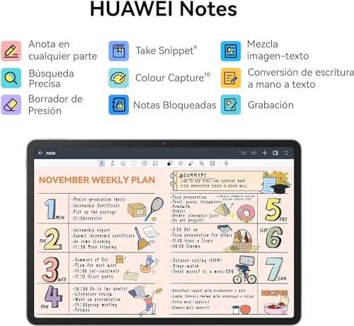 Amazon: Huawei MatePad 11.5 PaperMatte Edition, Tablet 8+256 GB, 120Hz 2.2K Pantalla FullView, 4nm CPU(Garantía en México)