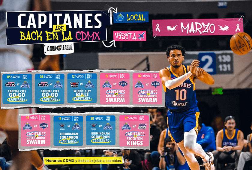 Capitanes CDMX Temporada 2022-23 Juegos en Arena CDMX desde $50 -  