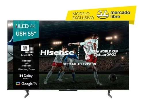 Mercado Libre: tv Hisense U8H 55 pulgadas