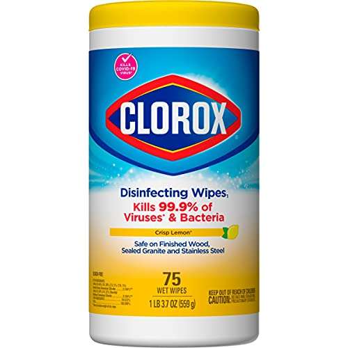 Amazon: Clorox Toallas Húmedas Desinfectantes Aroma Limón 75 Unidades (Planea y Cancela)