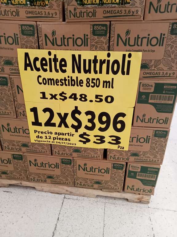 Soriana: Aceite Nutrioli en oferta - Ixtapaluca