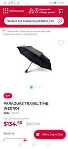 Office Depot: Paraguas Travel Time Negro