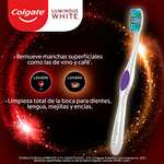 Amazon: Colgate - Cepillo Dental 360° Luminous White Coffee & Wine Lovers - Paquete de 3 - Planea & Ahorra