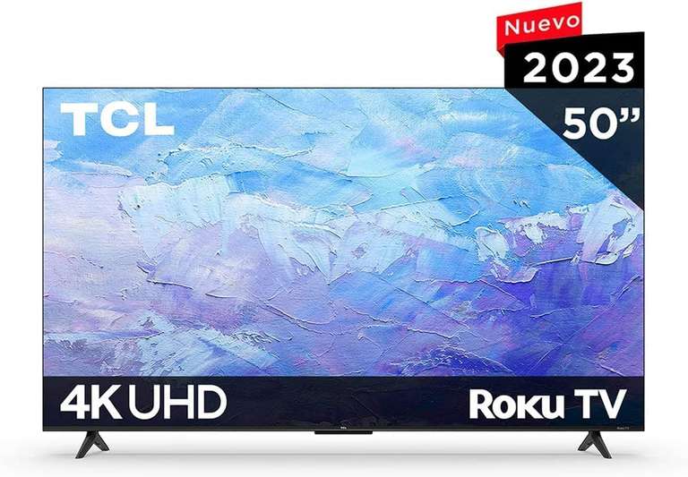 TCL Pantalla 50" 4K UHD TV Sonido Dolby ROKU | Vendida por Amazon