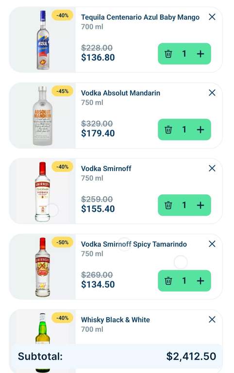 JOKR: Wisky y Vodka con 40%