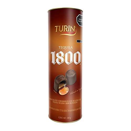 Amazon: Chocolates Turín rellenos con tequila 1800 | envío gratis con Prime