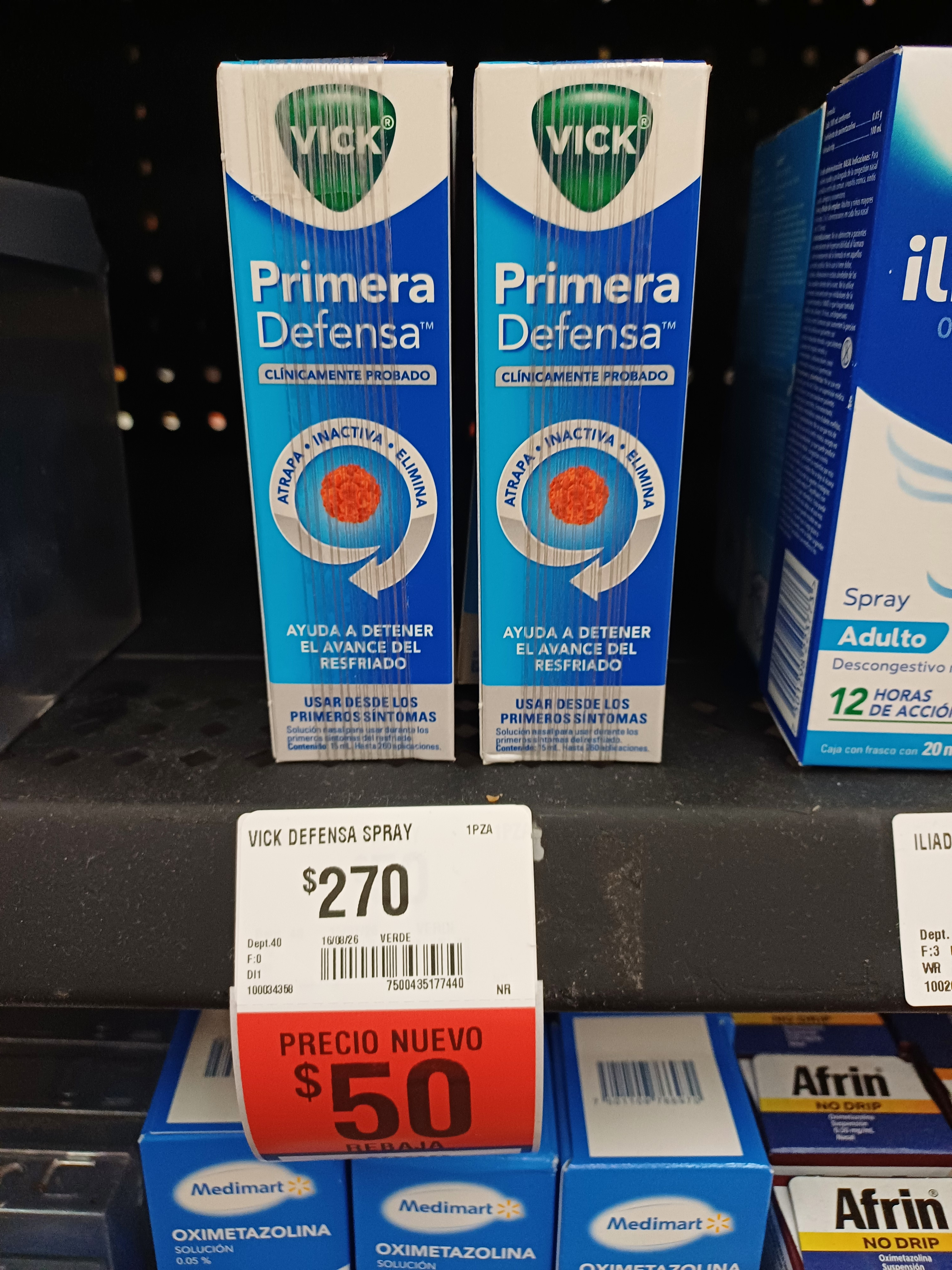 Walmart: Antigripal Vick primera defensa