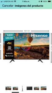 Amazon: Pantalla Hisense 55" ULED 4K UHD Android TV 55U6G (2021)
