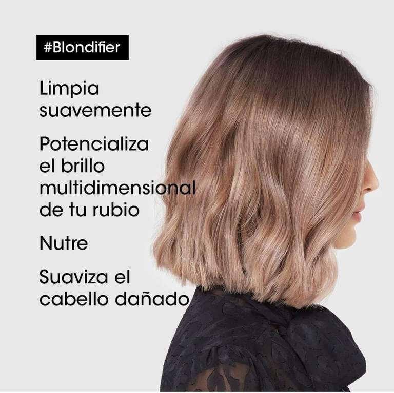 Amazon: Shampoo Restaurador e Iluminador para Cabello Rubio con Polifenoles de Acaí |500ml|Blondifier Gloss de L'Oréal Professionnel
