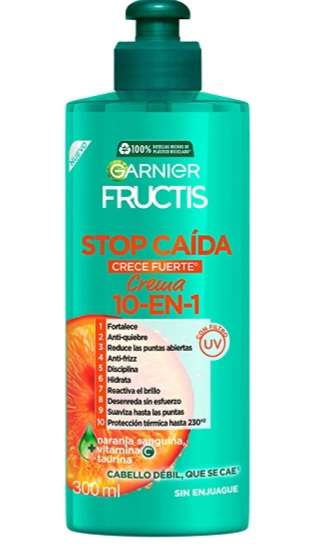 Amazon: Garnier Fructis Crema para Peinar 10en1 Stop Caída Crece Fuerte 300ml- envío prime