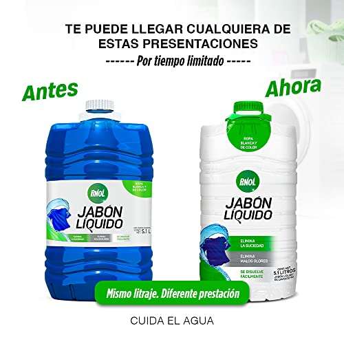Amazon: Pinol Pinol Jabón De Barra Líquido Ropa Blanca Y De Color 5.1 L, precio con Planea y Ahorra