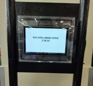 Walmart Buenavista: Bacardi Limón Verde $58.02