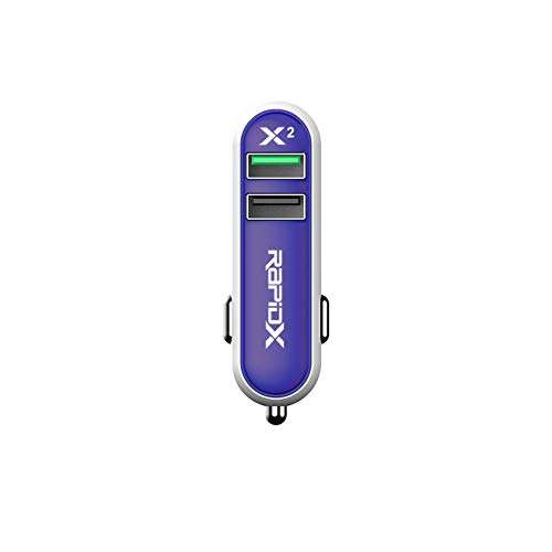 Amazon Cargador Auto RapidX X2 Purple