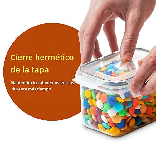 Amazon - Contenedores para Alimentos, Juego de 30 Recipientes Herméticos de Plástico Transparentes, sin BPA, Etiquetas, Marcador.