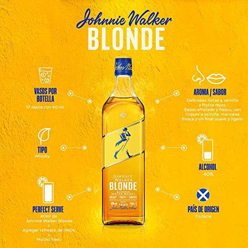 Amazon: Whisky Johnnie Walker Blonde 700 ml | Oferta Prime
