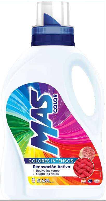 Amazon, MAS Color Detergente Líquido, 4.65 litros