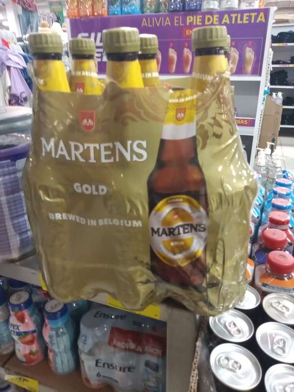 Oferta Soriana: Paquete de 6 botellas de cerveza Martens 1L c/u