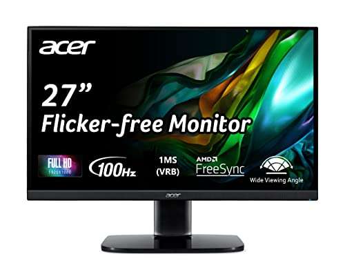 Amazon: Monitor Acer KB272 Hbi 27" Full HD (1920 x 1080)