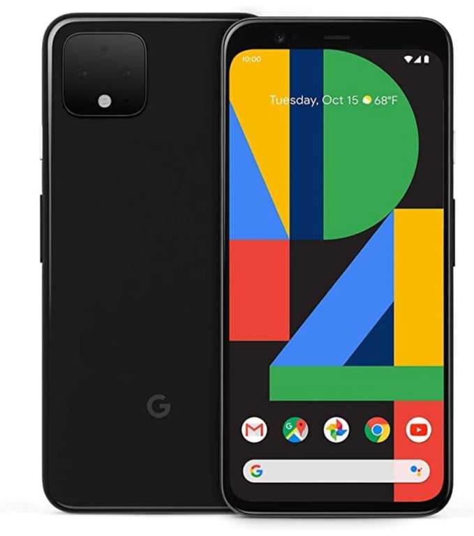 Amazon: Google Pixel 4 Negro, 64GB, 5.7" pulgadas, 6gb Ram, Liberado de Fabrica (Reacondicionado)
