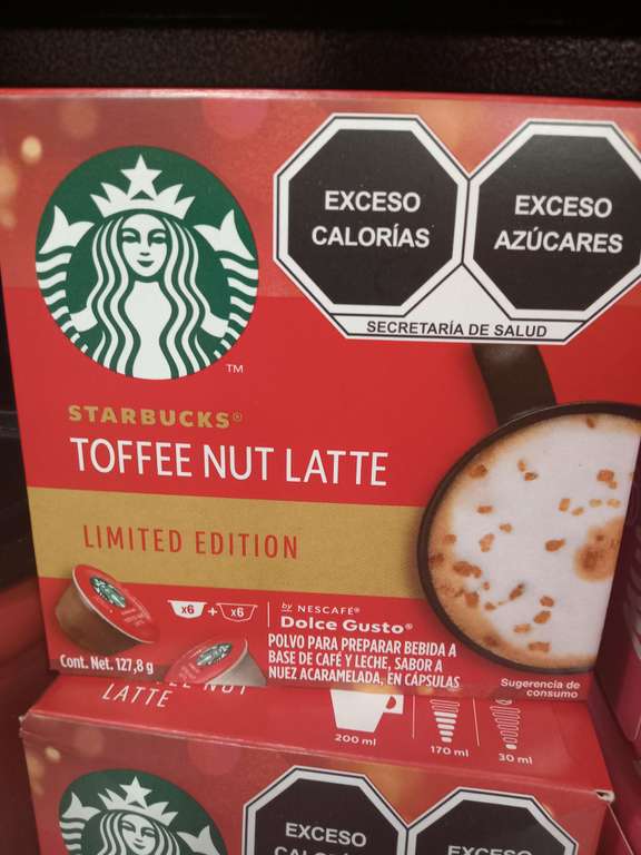 Chedraui: Starbucks Toffee Nuts Latte/ Avena Verde 1 / Margarina Primavera 4 Pack/