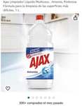 Amazon: Ajax Limpiador Líquido Multiusos , Amonia, Poderosa Fórmula para la limpieza de las superficies más difíciles, 1 L.