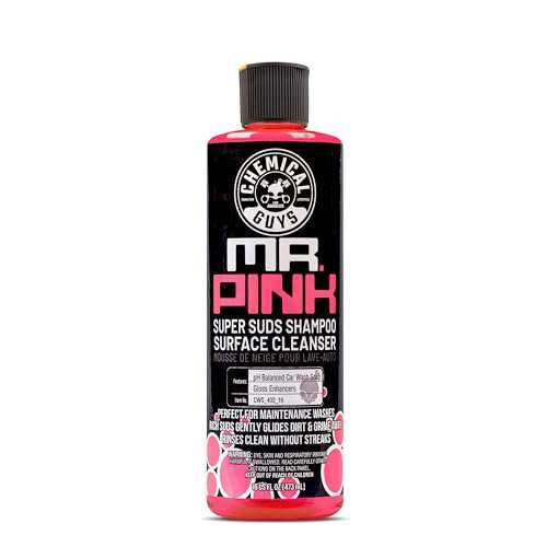 Amazon: Chemical Guys - Jabón y champú Mr. Pink para Coche 16 oz (473ml.)