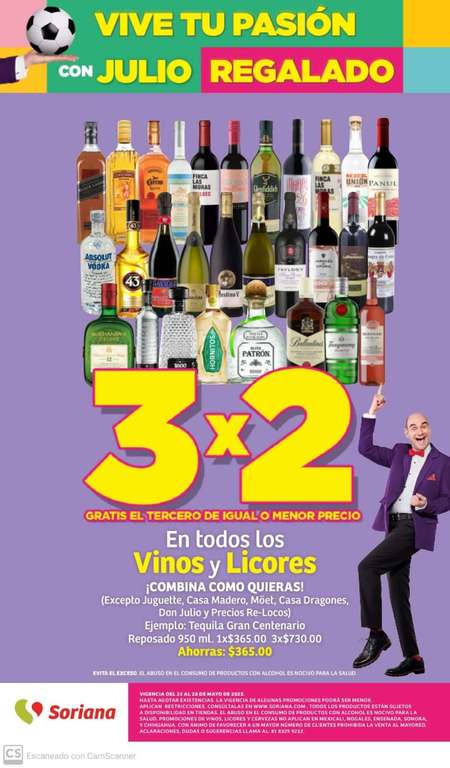 Soriana: Folleto Julio Regalado 25 al 31 de Mayo | Ejemplo: 12 cervezas Tecate (light o regular) por $99 + 250 pts