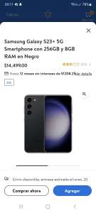 Walmart: Celular Samsung GALAXY S23+ Color "oscuro"