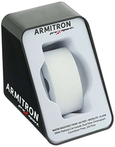 Amazon reloj Armitron Sport 44 mm plateada negro