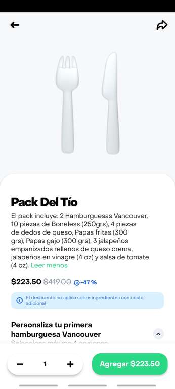 Rappi Vancouver Wings - Pack del Tío