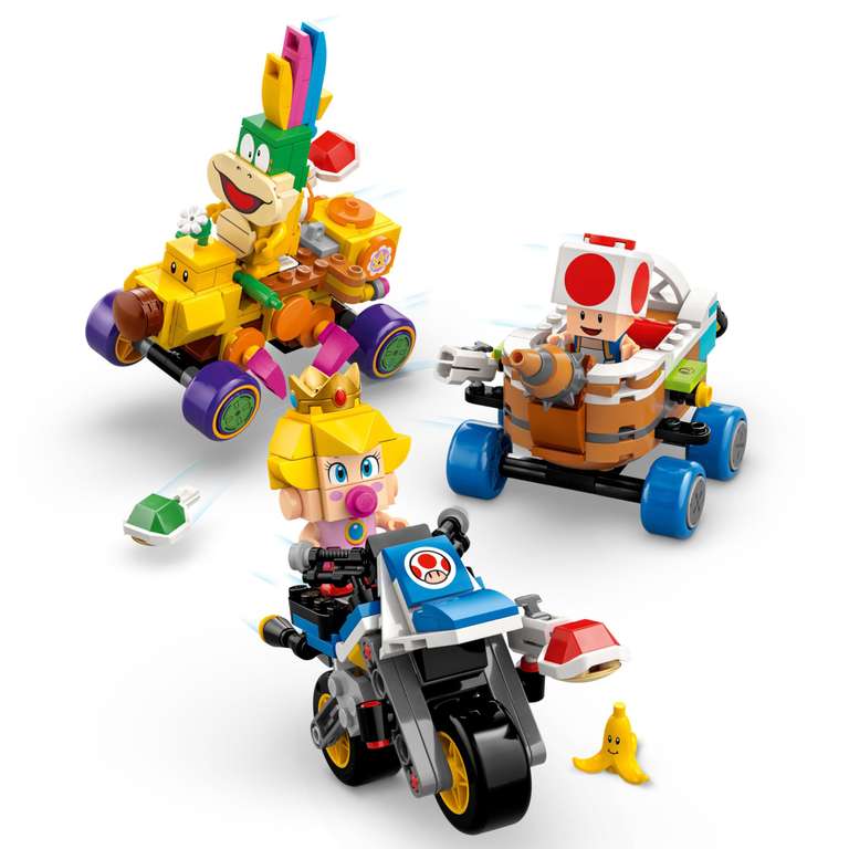 Lankitu Amazon: LEGO Super Mario: Mario Kart: Set Bebé Peach y Grand Prix ...
