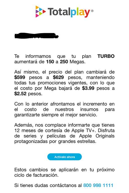 TotalPlay: 12 meses de Apple TV+ gratis