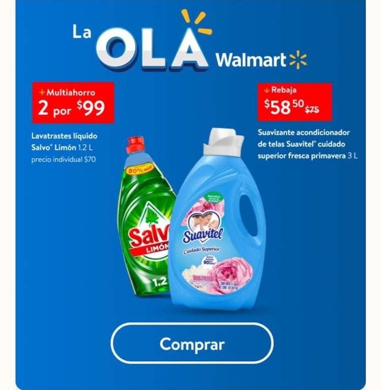 Walmart: SALVO 1.2 L ¡2x$99! Aprovecha