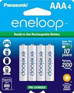 Amazon: Panasonic Eneloop AAA 2100 - 4 Baterías Recargables