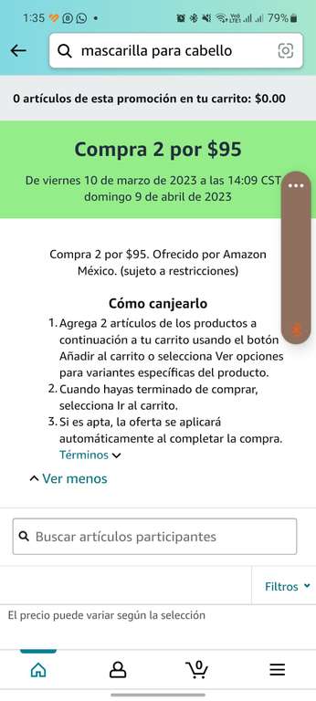 Amazon: Pantene - Mascarilla Intensiva 2 por $95