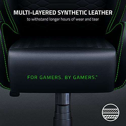 Amazon: Razer Silla Gamer Iskur X Diseñada Ergonómicamente - Negro/Verde
