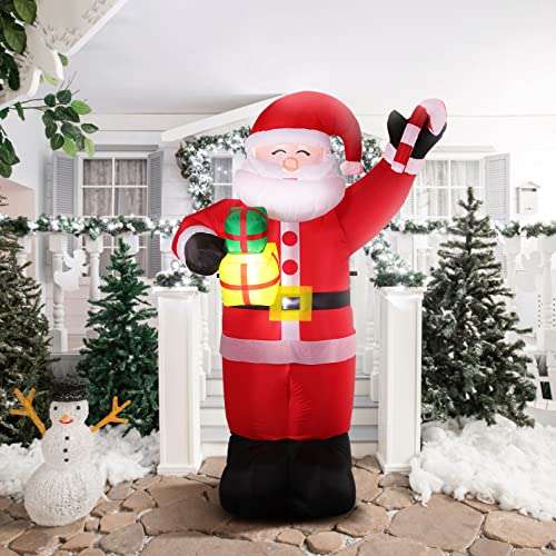 Amazon: Muñeco inflable de Santa Claus, 1.83m