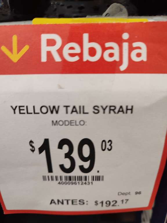 Walmart: Vino Yellow Tail Syrah