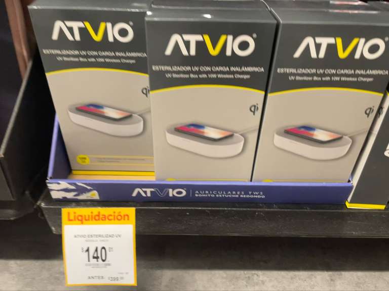 Walmart: Esterilizador UV con carga inalámbrica ATVIO y más