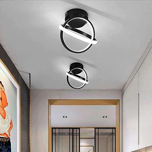 Amazon: Lámpara de techo, lámpara de techo LED moderna de diseño creativo, lámpara LED techo en metal para sala de estar