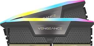 Amazon: Corsair Vengeance RGB DDR5 RAM 64GB (2x32GB) 6000MHz CL40 AMD Expo iCUE Compatible Computer Memory - Gray (CMH64GX5M2B6000Z40)