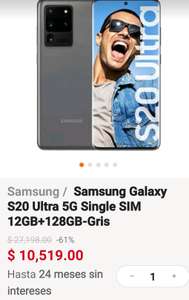 Linio. Samsung Galaxy S20 Ultra 5G Nuevo. Single SIM 12GB+128GB-Gris