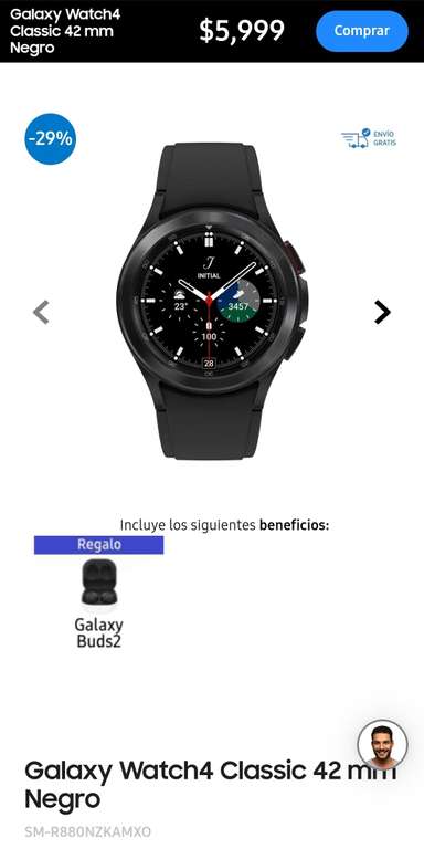 Samsung store, Galaxy watch 4 clasic 42 mm + Galaxy buds 2 samsungstore