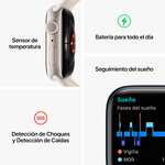 Amazon: Apple Watch Series 8 (GPS) Smartwatch con Caja de Aluminio Blanco Estelar de 45 mm