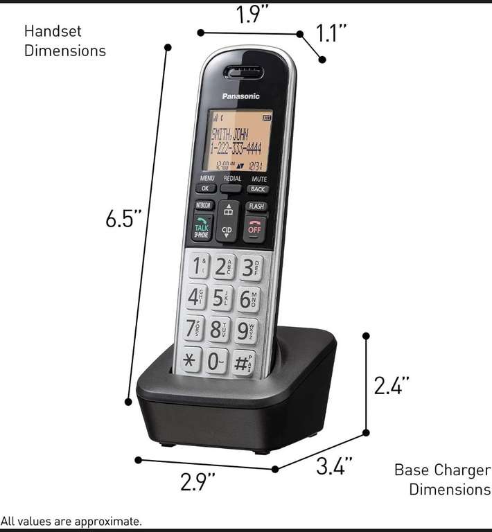 Amazon: Teléfono inalámbrico Panasonic