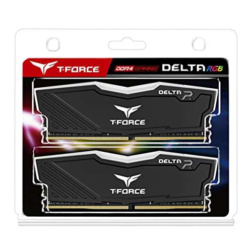 Amazon: TEAMGROUP T-Force Delta RGB DDR4 16 GB (2 x 8 GB) 3600 MHz (PC4-28800) CL18