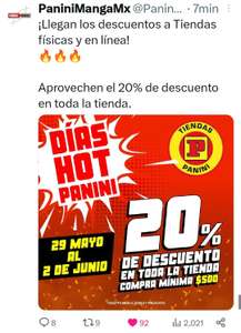 Hot Sale 2023 en Panini: Tienda Física y En Linea 20% de descuento en toda la tienda