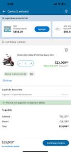 Sam’s club, Motocicleta Italika bit más bonificación de BBVA más 20 msi